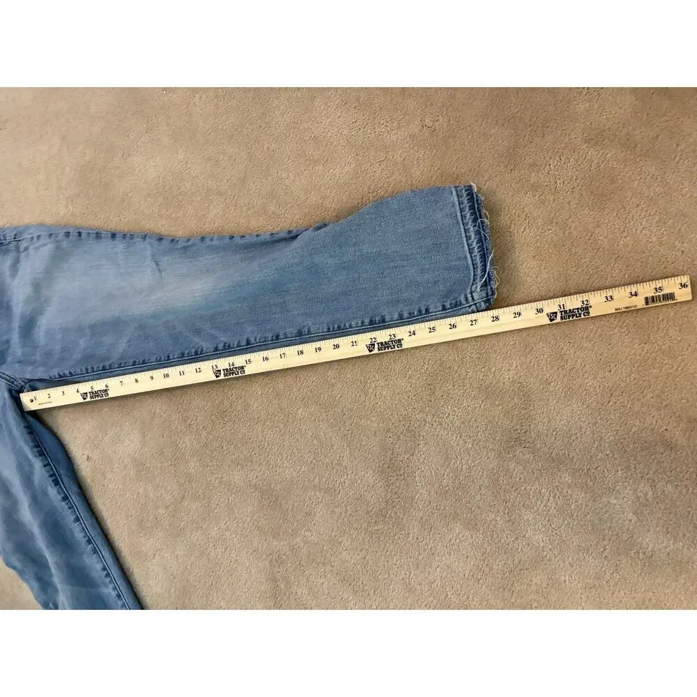 Vintage GAP Slim Crop Raw Hem Jeans Size 30 Tall - Picture 2 of 5